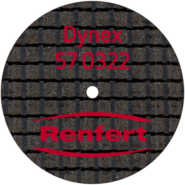 Диск отрезной армированный Dynex 22х0.3мм 20шт Renfert 57-0322