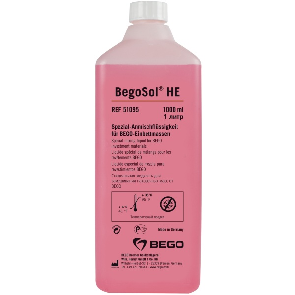 БегоCол НЕ (BegoSol HE) жидкость для формовочных масс 1л BEGO